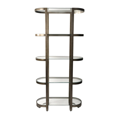 78" Anthem Forged Metal Etagere Shelf - Al Rugaib Furniture