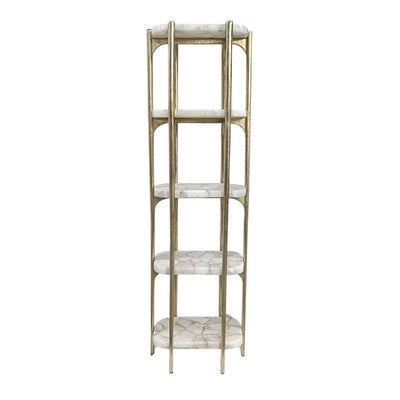 78" Cando White Quartz Etagere - Al Rugaib Furniture
