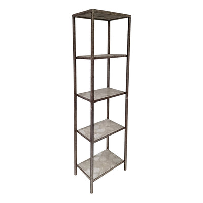 78" Cavalier White Quartz Etagere - Al Rugaib Furniture