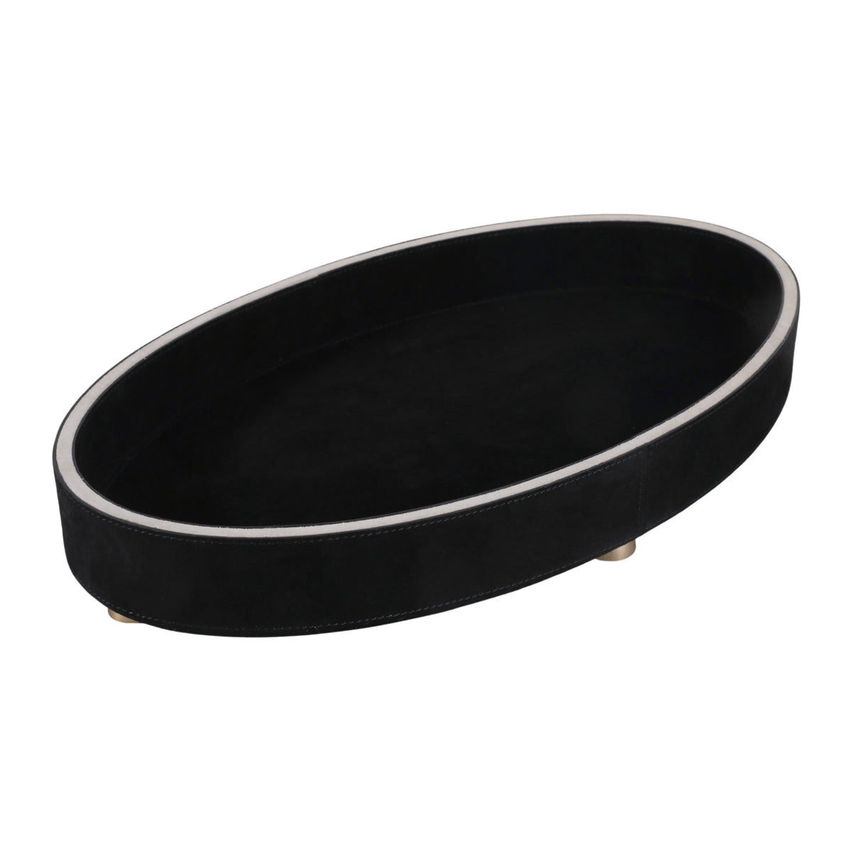 17" GRATIOT BLACK SUEDE TRAY