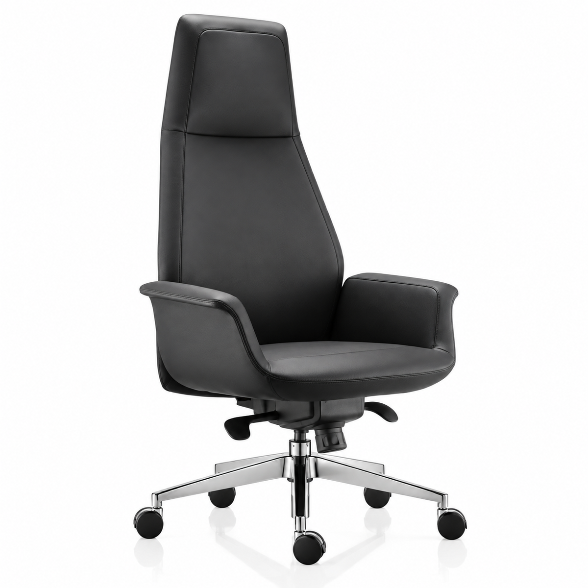 High back chair black
