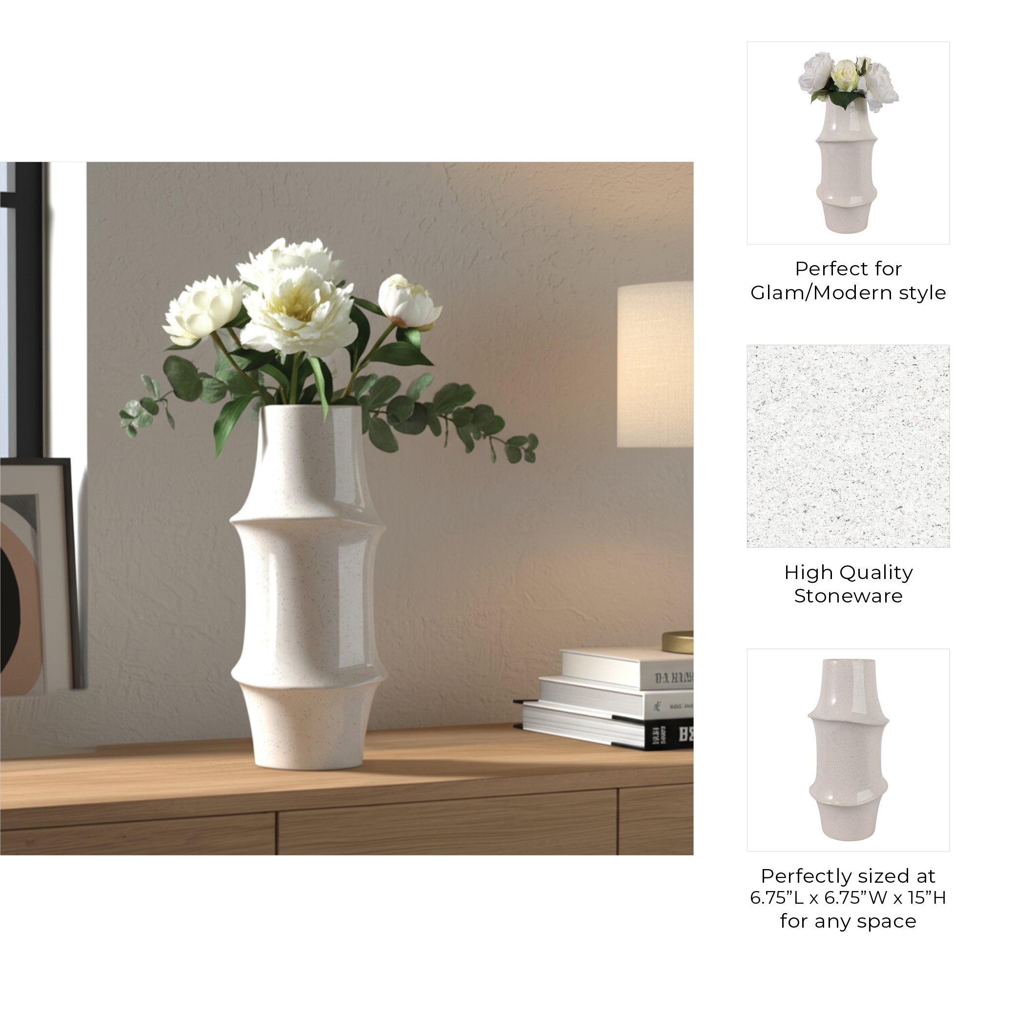وعاء كريم إلوي Eloy Cream Vase