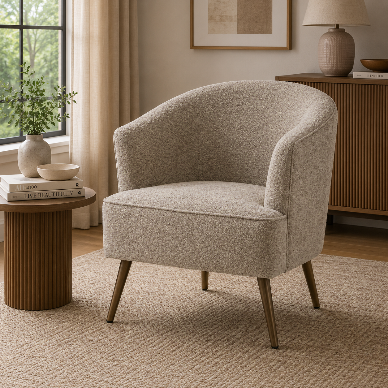 Gabriel Grey Accent Chair