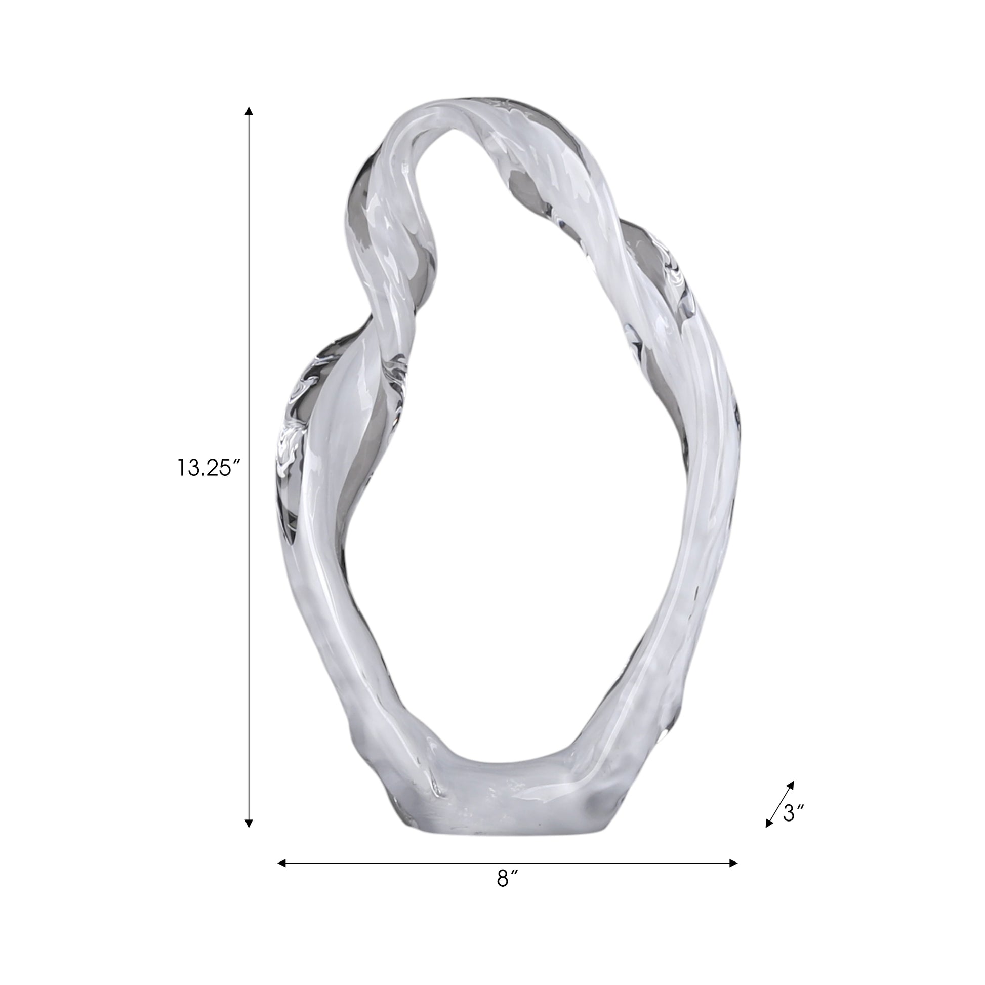نحت زجاج سيدون الأبيض Sidon White Glass Sculpture