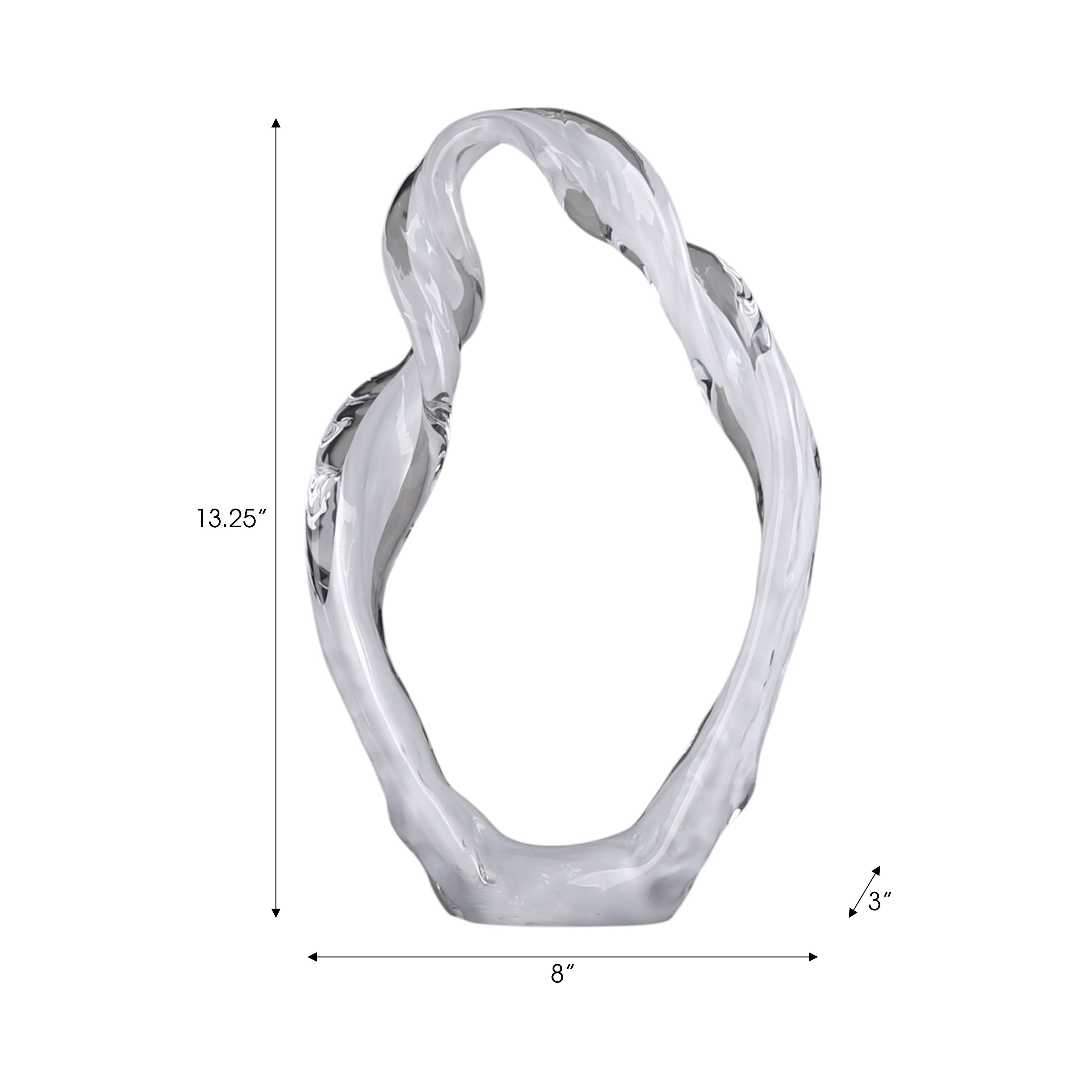 نحت زجاج سيدون الأبيض Sidon White Glass Sculpture