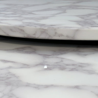 Matte Black Marble Dining Table -4 Persons