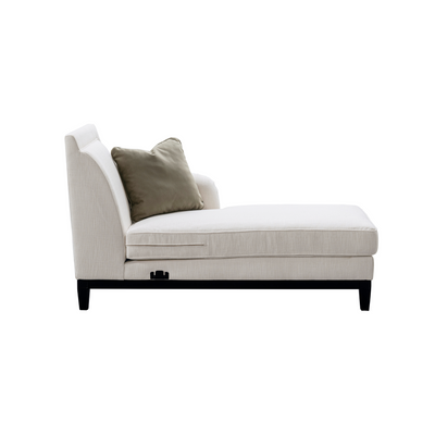 Romanian Key Beige Sectional Left Chaise