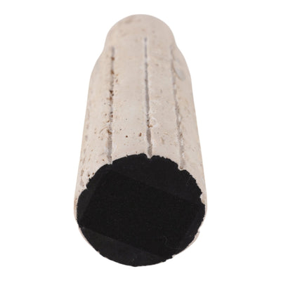 7X2" RAW EDGE TRAVERTINE TAPER HOLDER, TAN - Al Rugaib Furniture