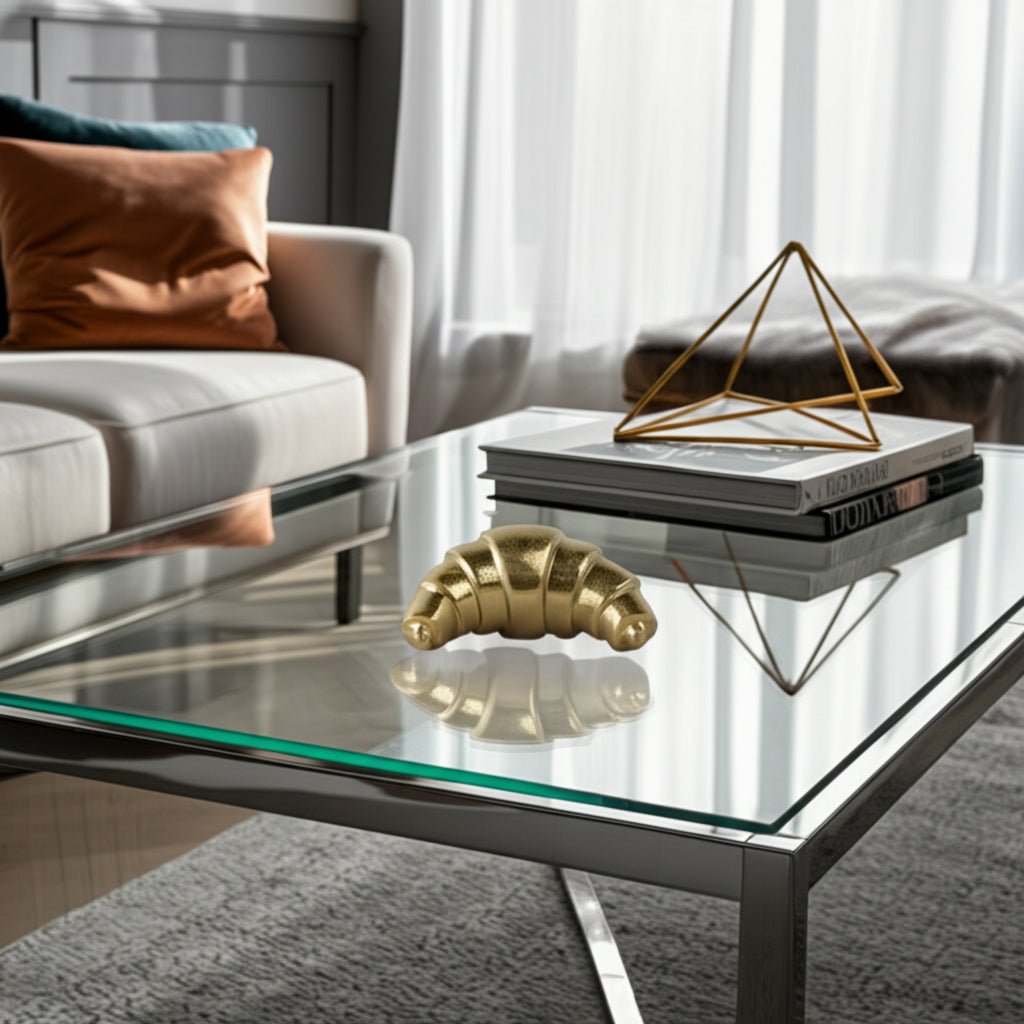 7x4" Metal Croissant, Gold Table Decors| Sagebrook Home
