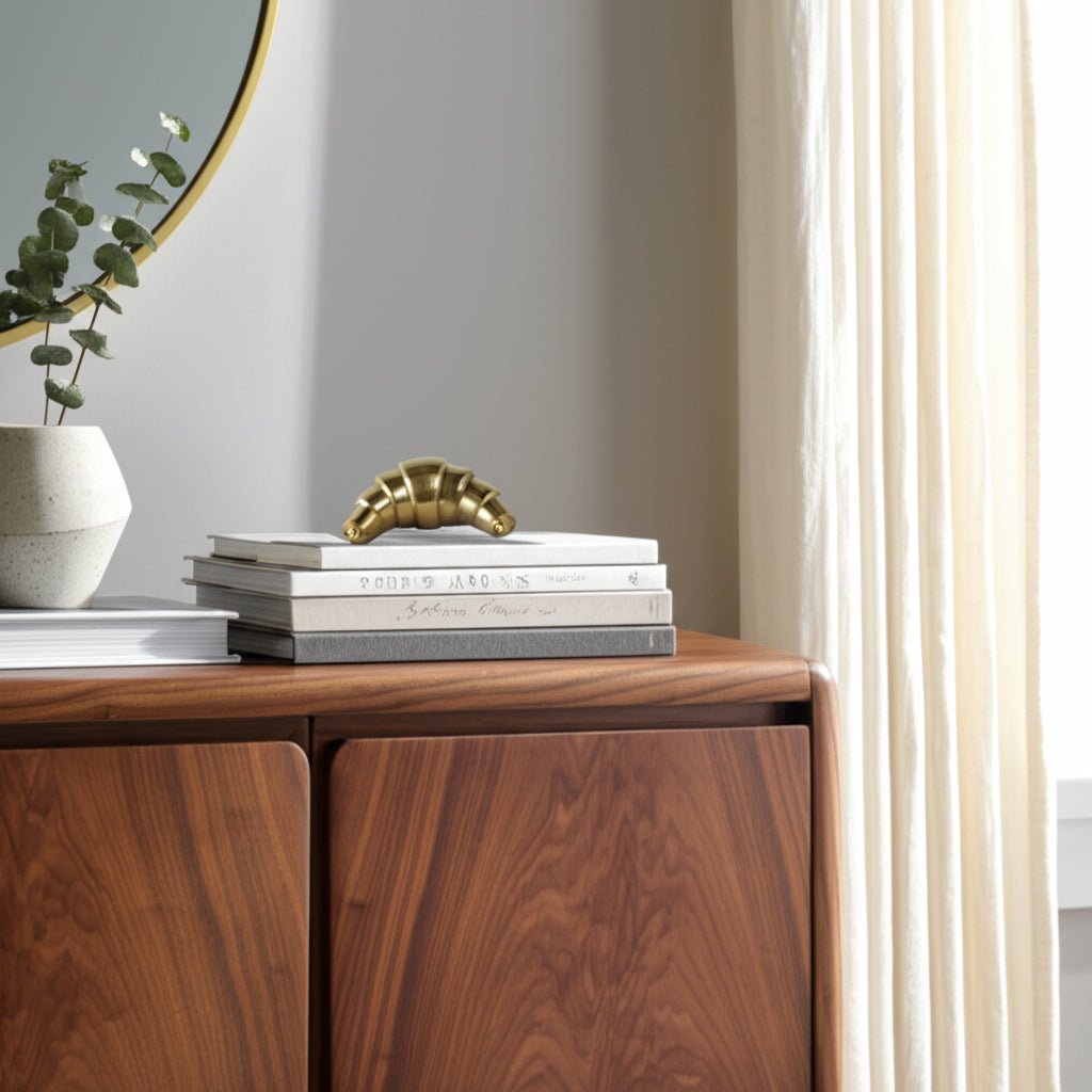 7x4" Metal Croissant, Gold Table Decors| Sagebrook Home