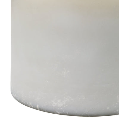 7x6" 65 Oz Jasmine Frosted Glass Candle, Clear - Al Rugaib Furniture