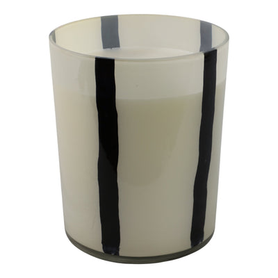 7x9" 105 Oz Red Currant & Oak Candle, White/black - Al Rugaib Furniture