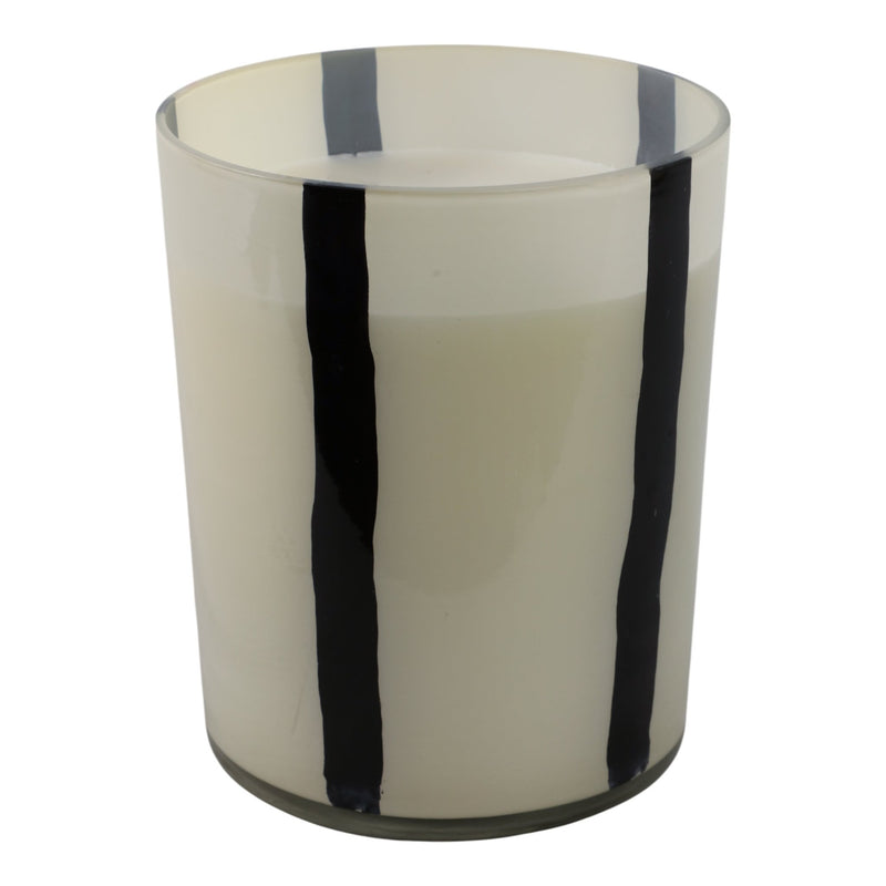 7x9" 105 Oz Red Currant & Oak Candle, White/black - Al Rugaib Furniture