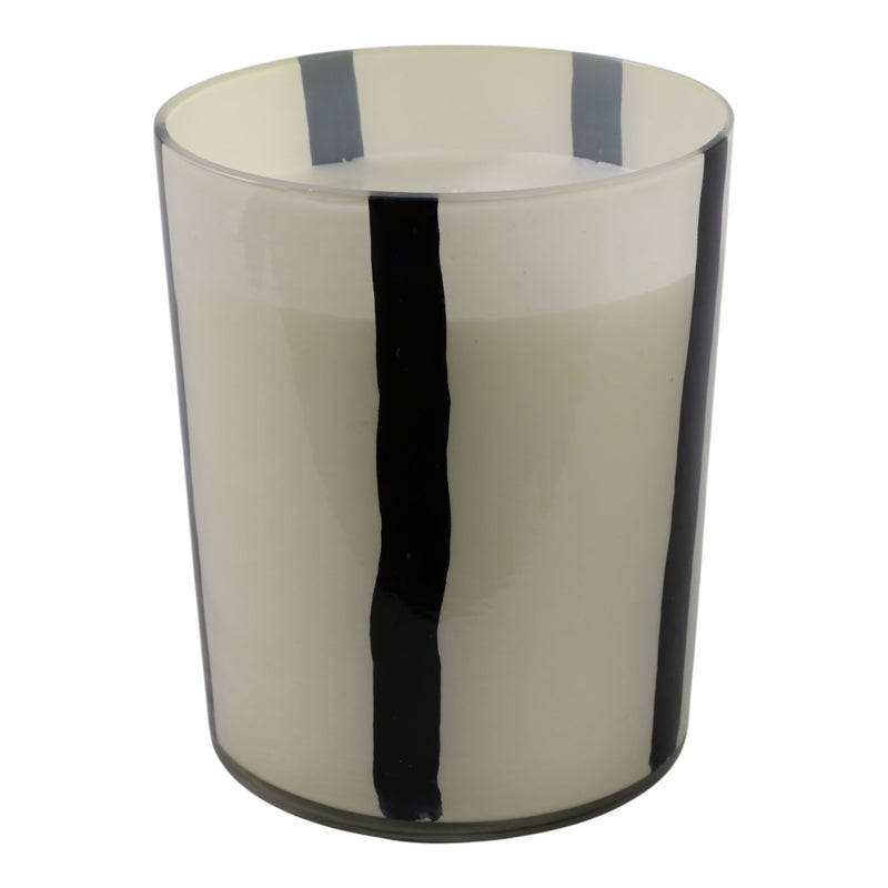 7x9" 105 Oz Red Currant & Oak Candle, White/black - Al Rugaib Furniture
