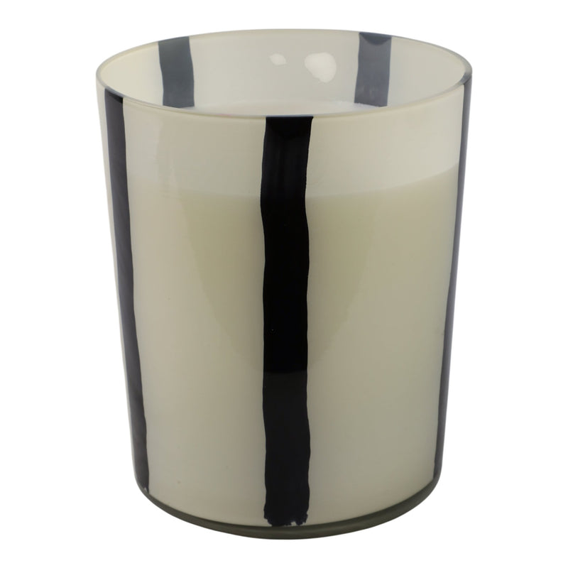 7x9" 105 Oz Red Currant & Oak Candle, White/black - Al Rugaib Furniture