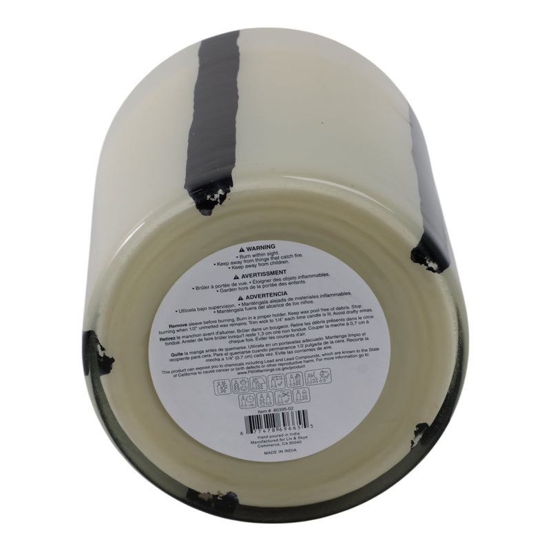 7x9" 105 Oz Red Currant & Oak Candle, White/black - Al Rugaib Furniture