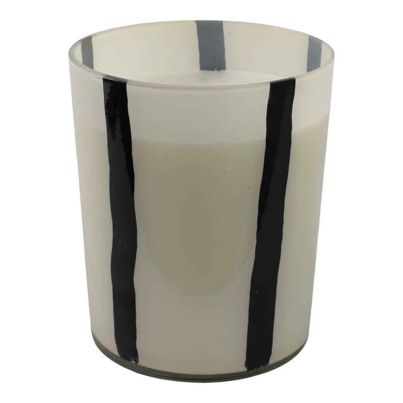 7x9" 105 Oz Red Currant & Oak Candle, White/black - Al Rugaib Furniture