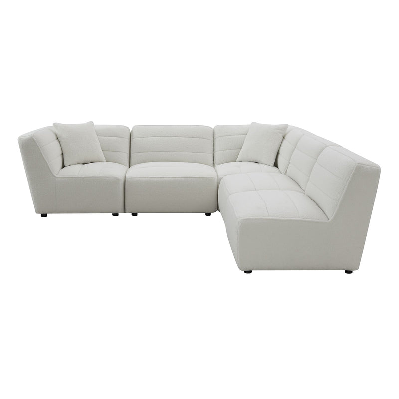 Defender Sectional Armless Chair In White