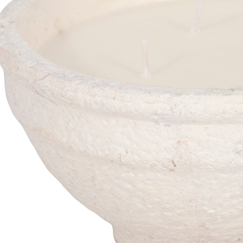8" 16 Oz Spiced Cranberry Bowl Candle, White - Al Rugaib Furniture