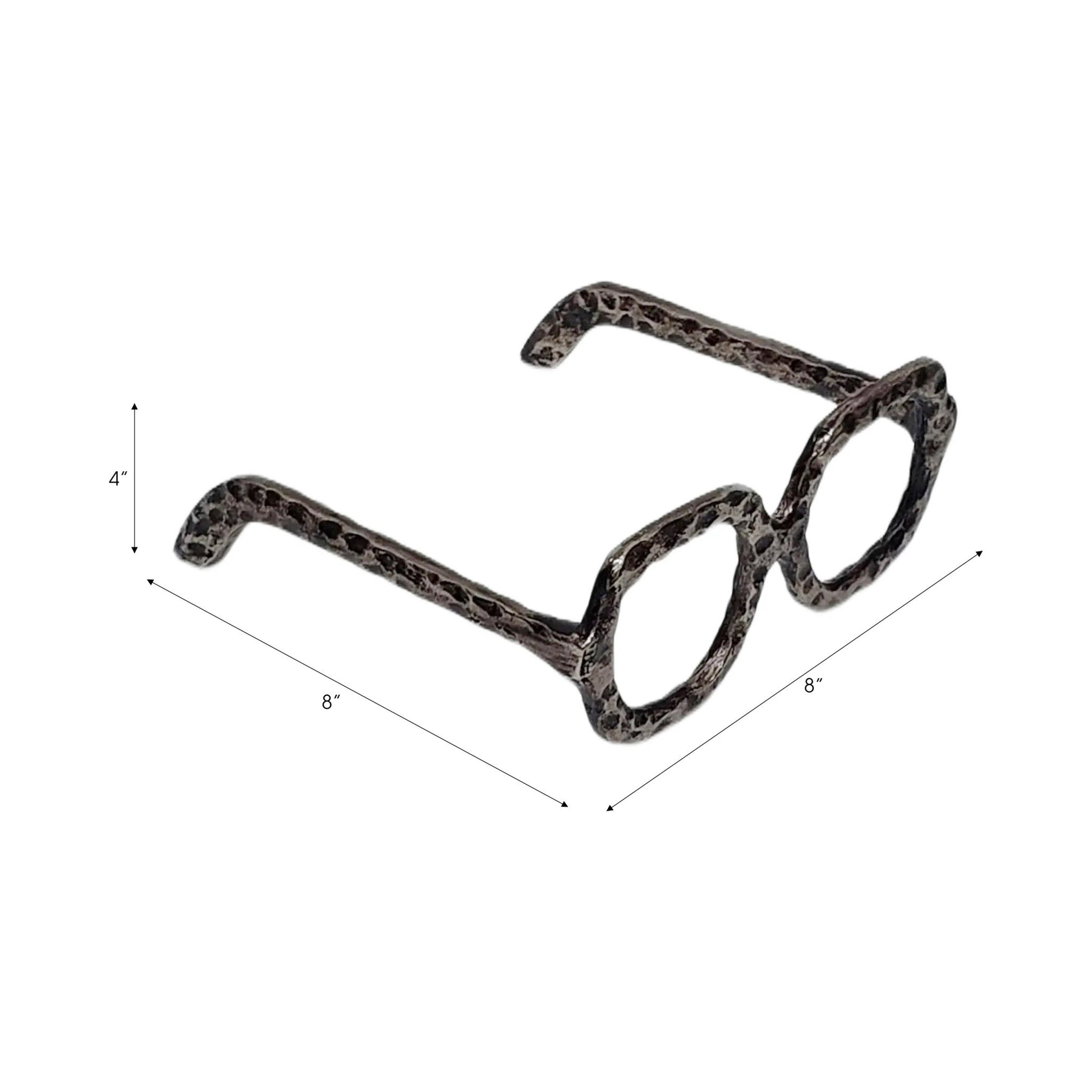 8" Alpena Silver Glasses Table Decors| Sagebrook Home