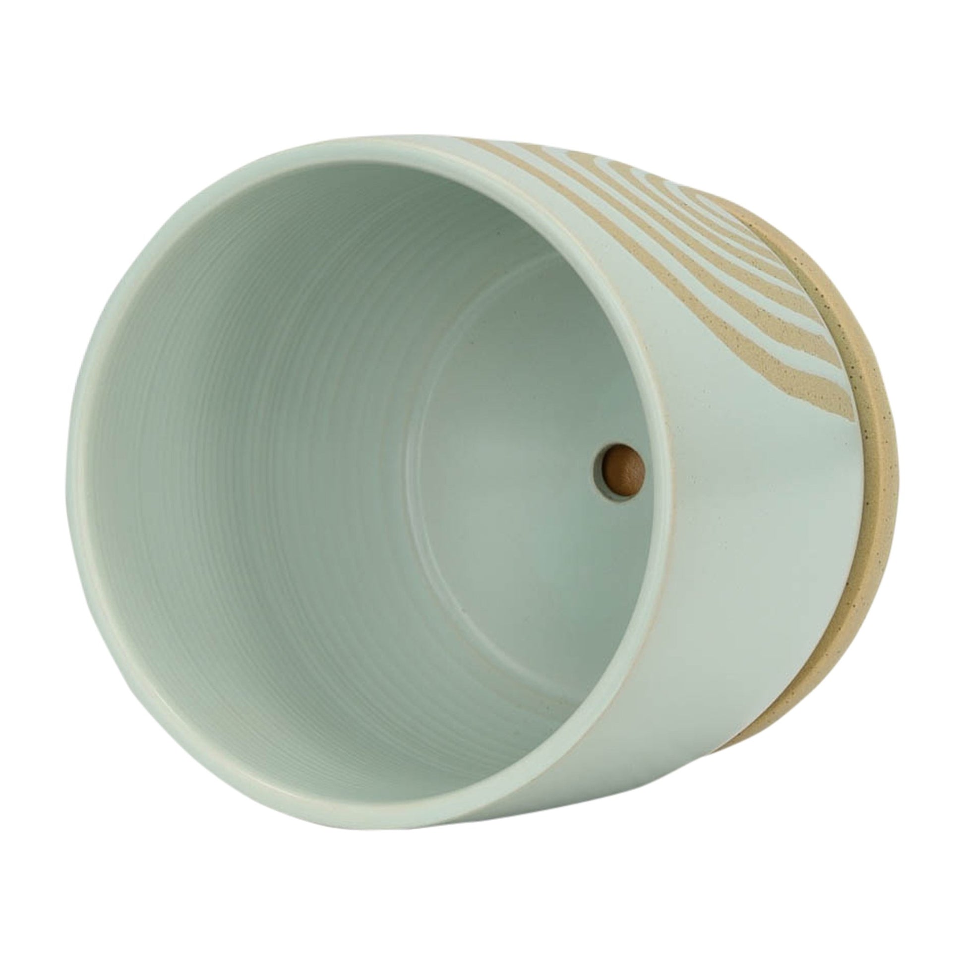 8" ARCH PLANTER W/ SAUCER, MINT Outdoor Planters| Sagebrook Home