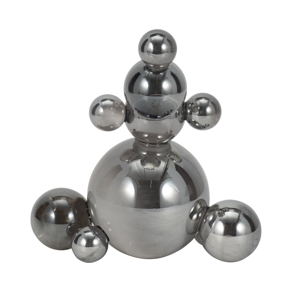 8" ATLAS SILVER CRYSTAL BUBBLE STATUARY Table Decors| Sagebrook Home
