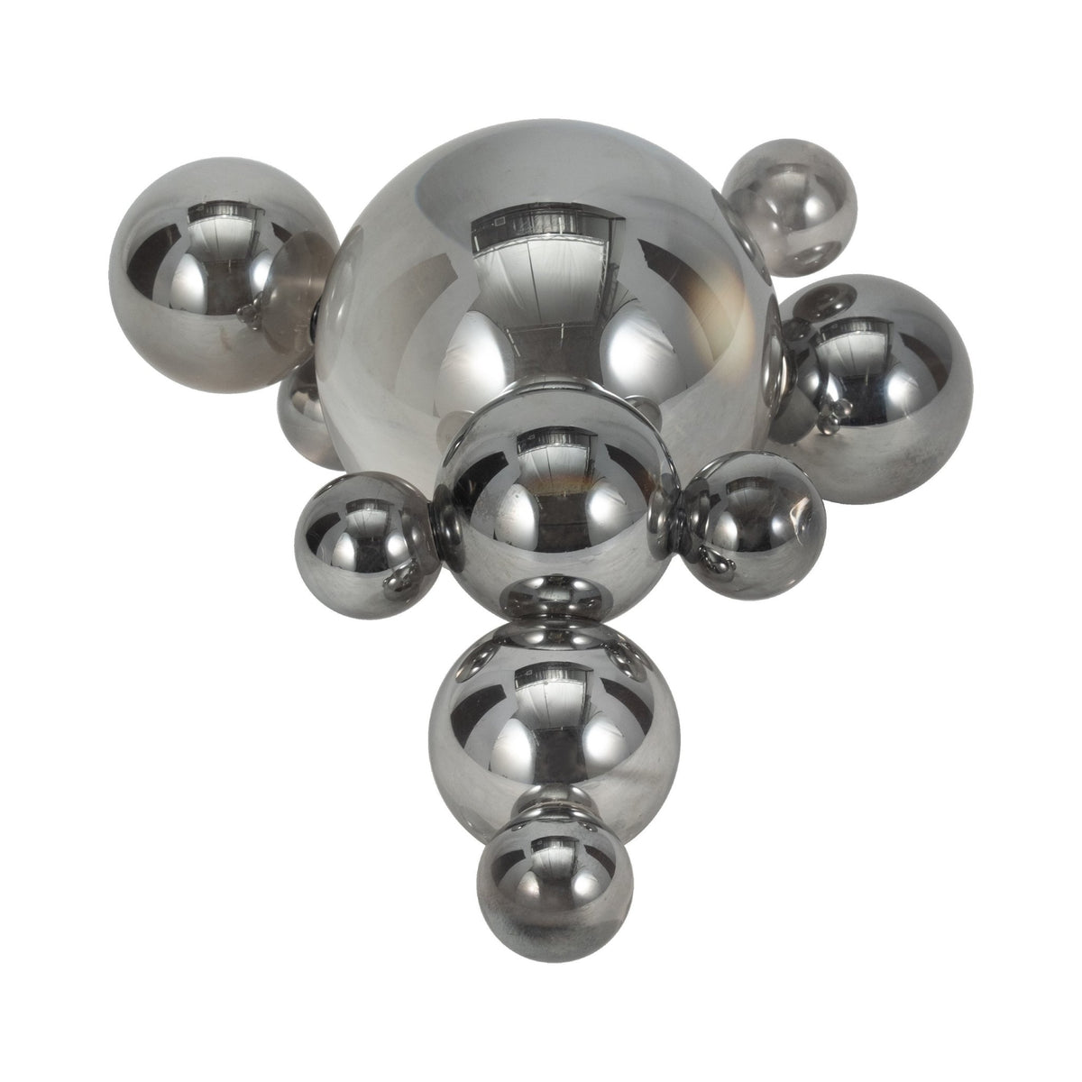 8" ATLAS SILVER CRYSTAL BUBBLE STATUARY Table Decors| Sagebrook Home