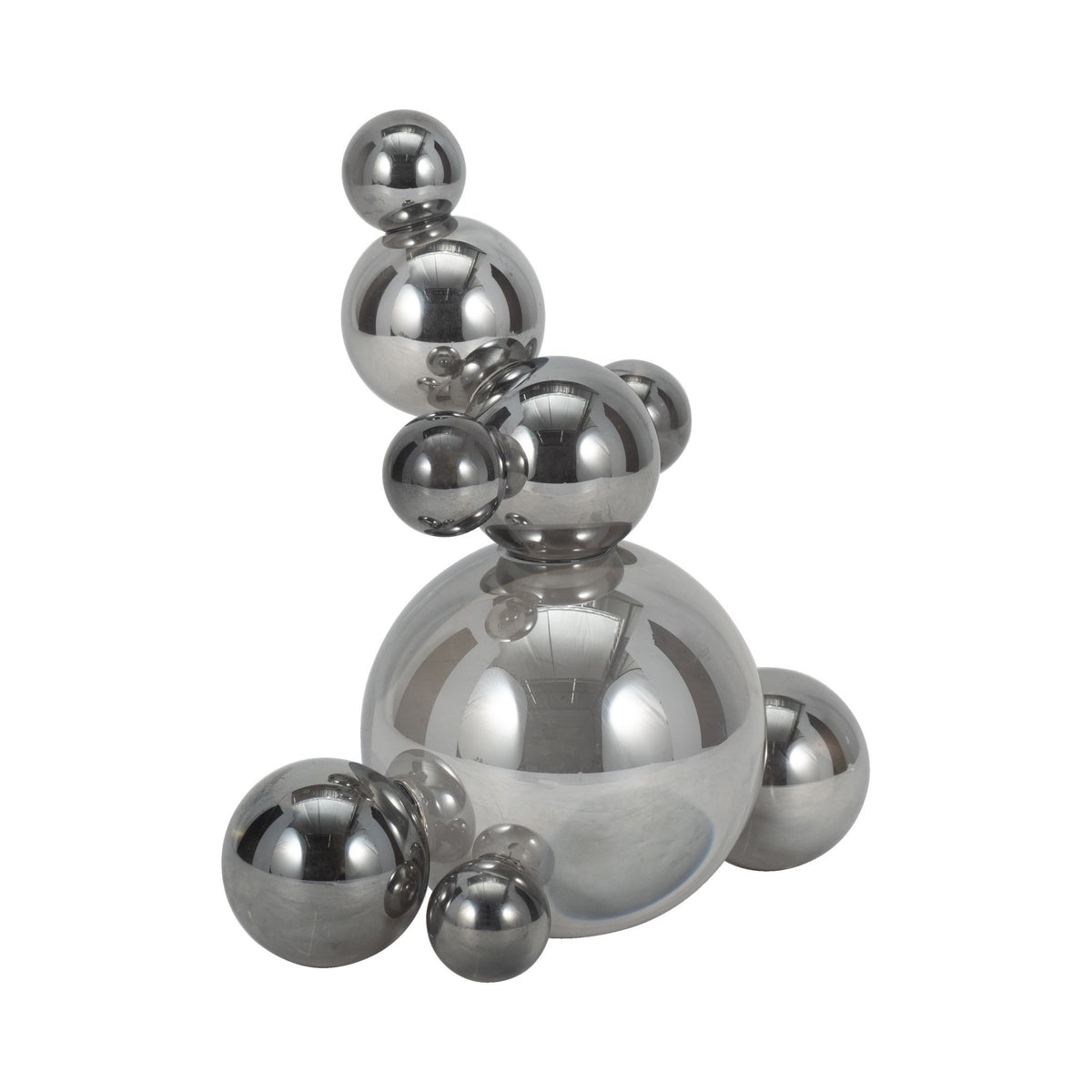 8" ATLAS SILVER CRYSTAL BUBBLE STATUARY Table Decors| Sagebrook Home