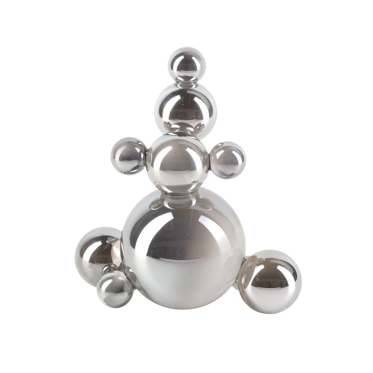8" ATLAS SILVER CRYSTAL BUBBLE STATUARY Table Decors| Sagebrook Home