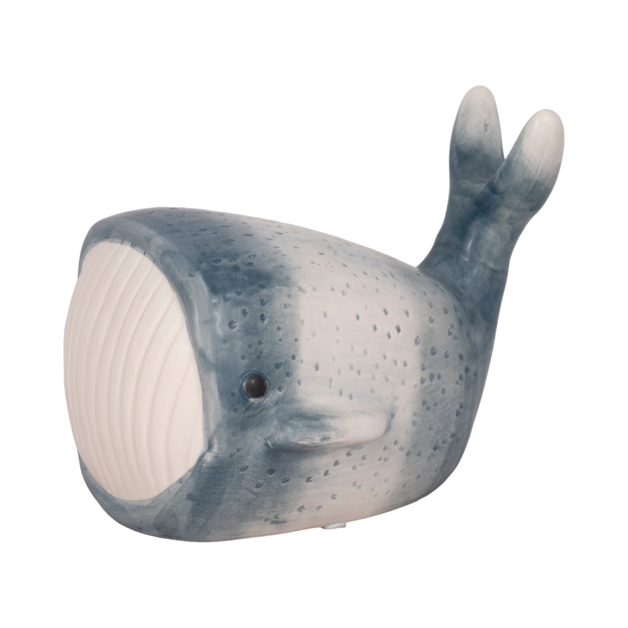 8" Blue Whale Decor, Blue/white Table Decors| Sagebrook Home