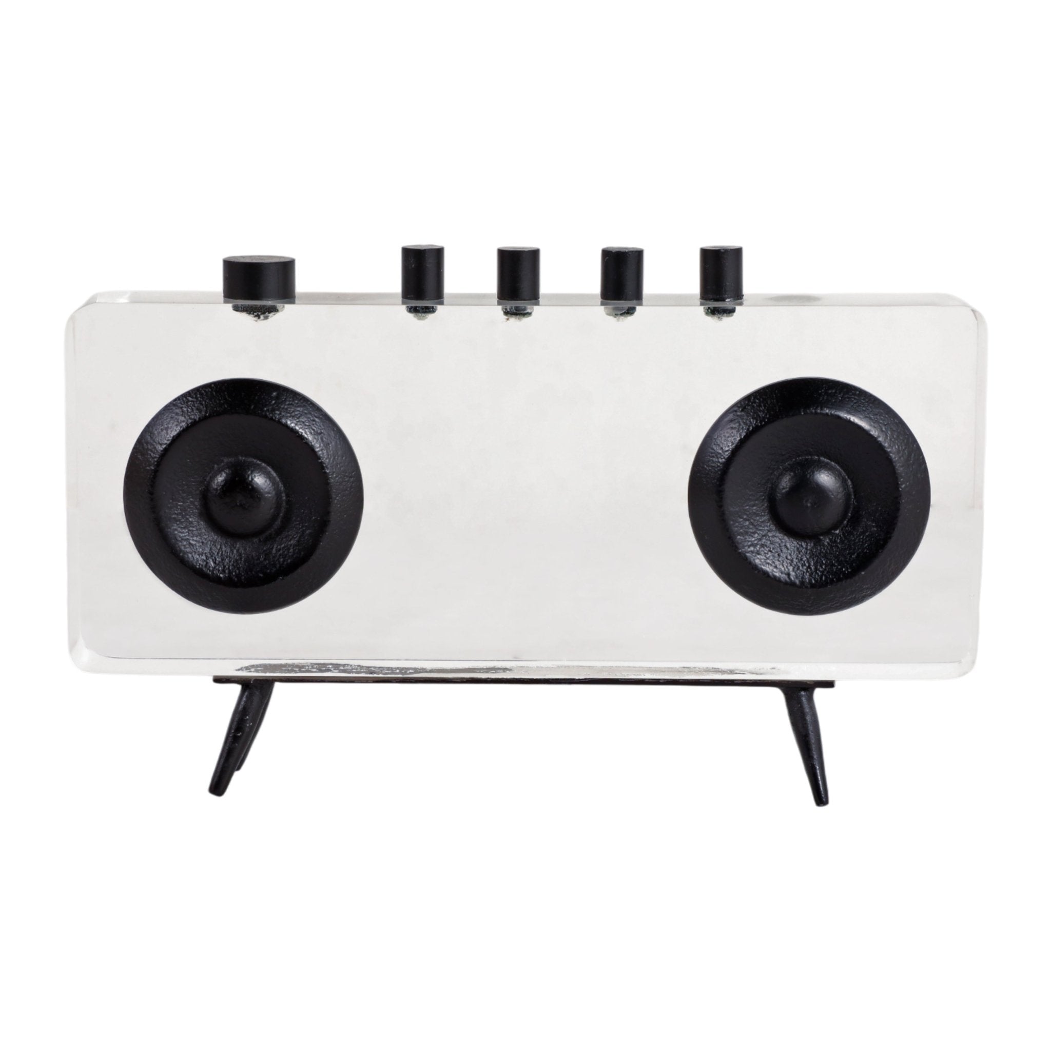 8" Bradford Acrylic Radio D?cor Table Decors| Sagebrook Home