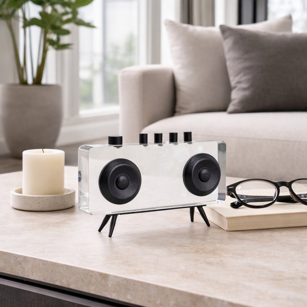 8" Bradford Acrylic Radio D?cor Table Decors| Sagebrook Home