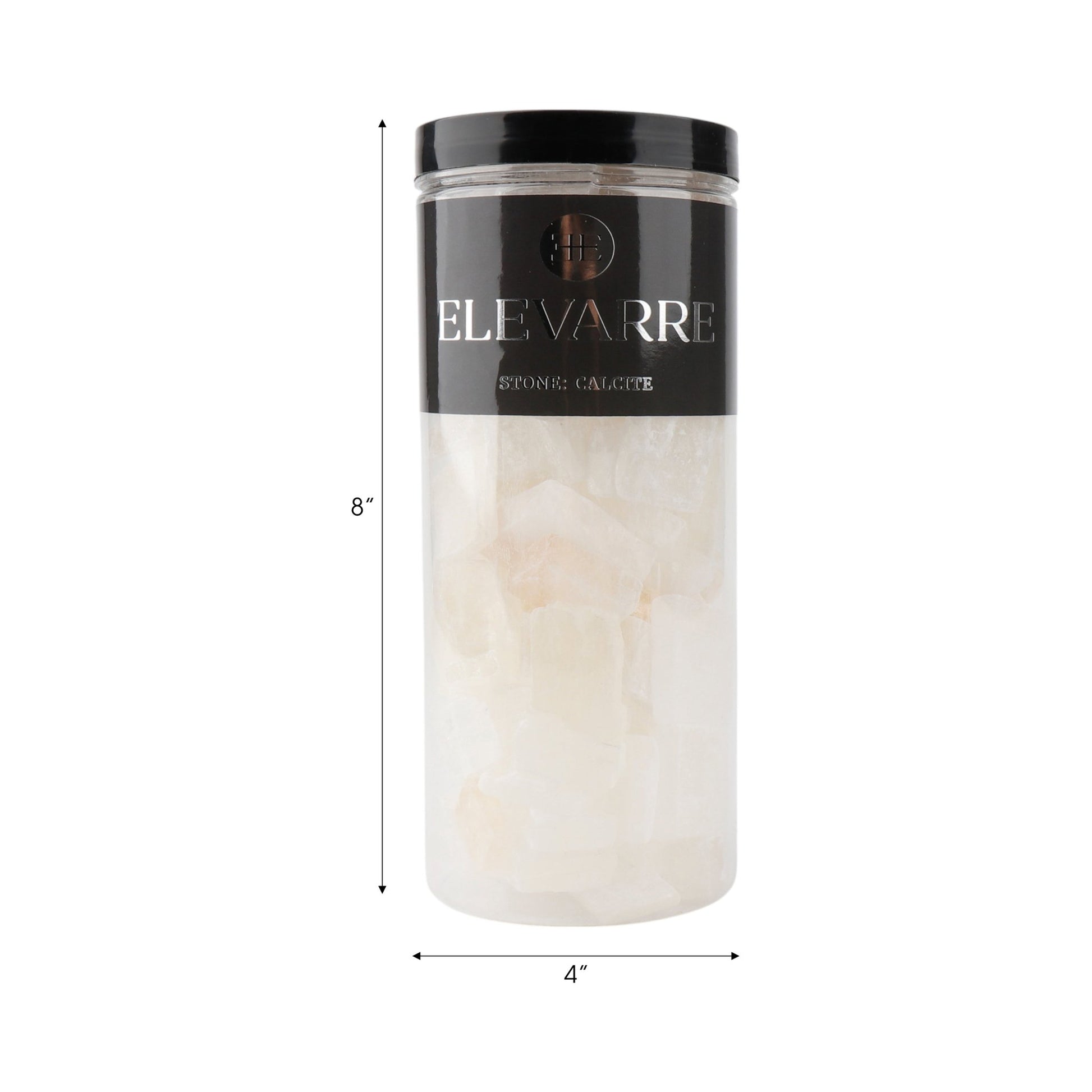 8" Calcite Raw Cube Stone Filler, Wht Table Decors| Sagebrook Home