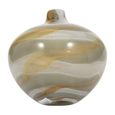 8" Charu Small Green Vase - Al Rugaib Furniture