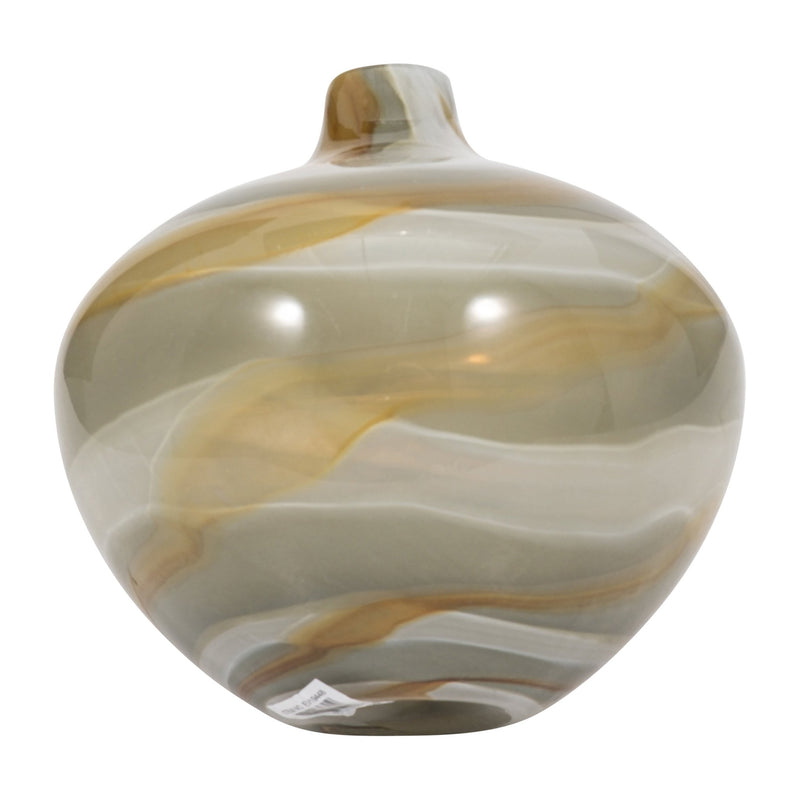 8" Charu Small Green Vase - Al Rugaib Furniture