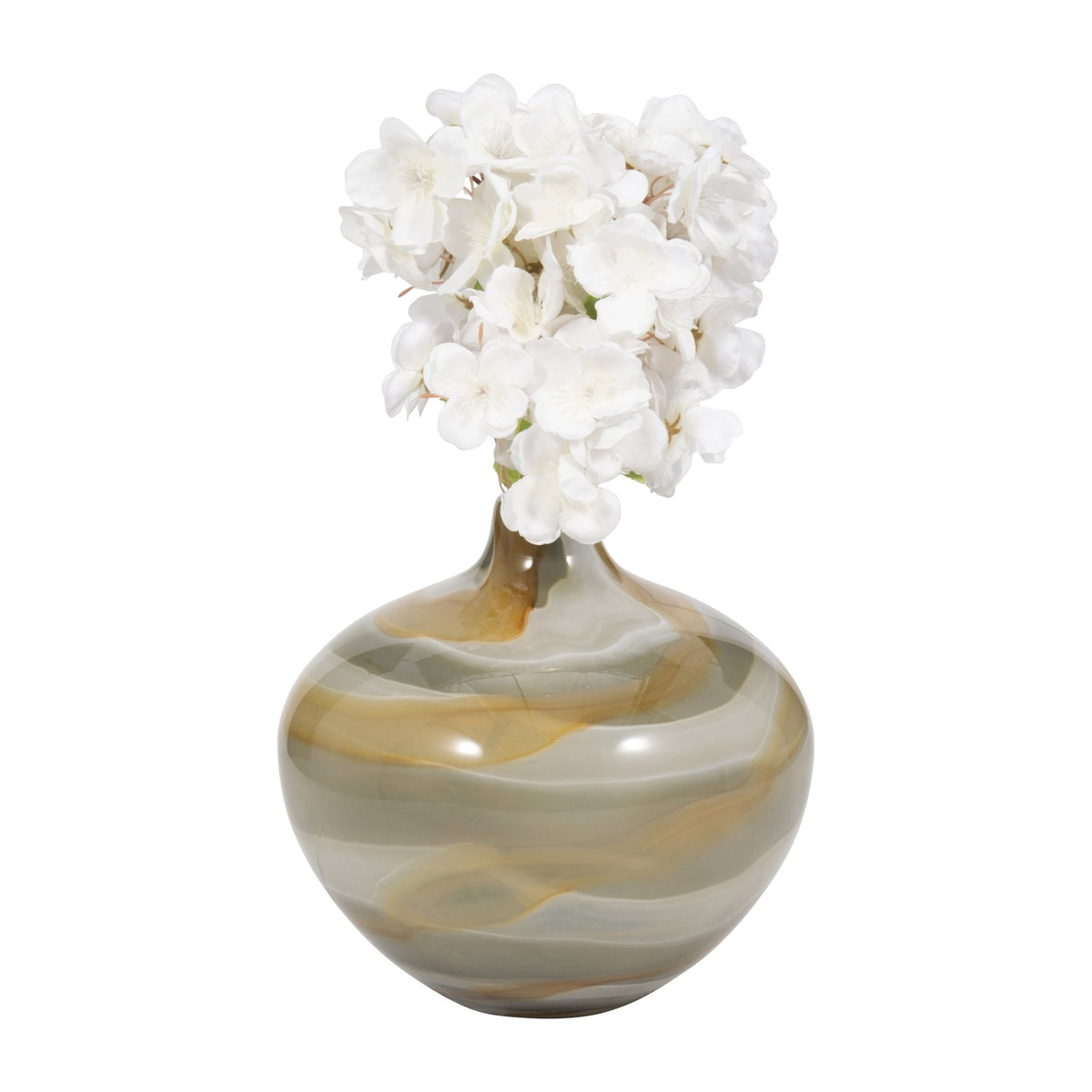 8" Charu Small Green Vase Vases and Jars| Sagebrook Home