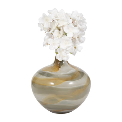 8" Charu Small Green Vase - Al Rugaib Furniture