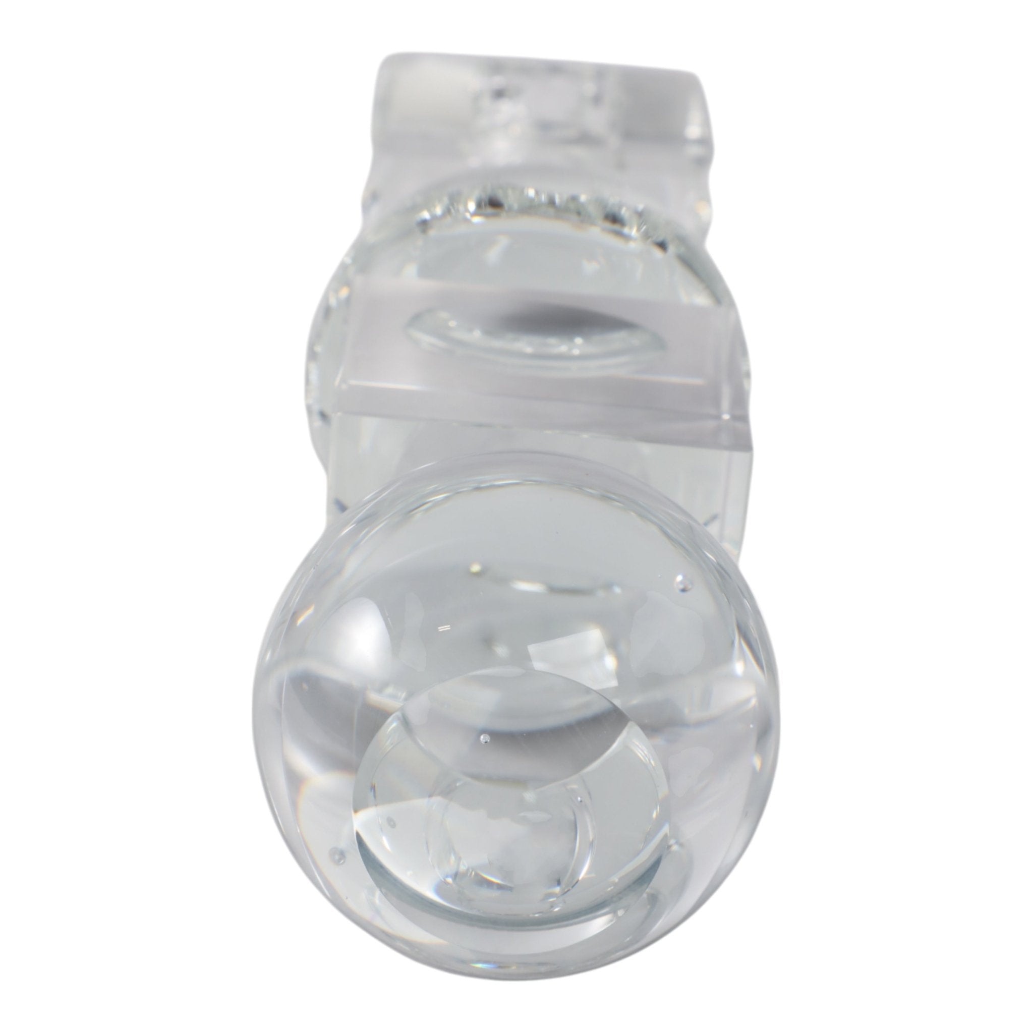 8" Crystal Orbs & Blocks Taper Candleholder, Clear Candle Holders| Sagebrook Home
