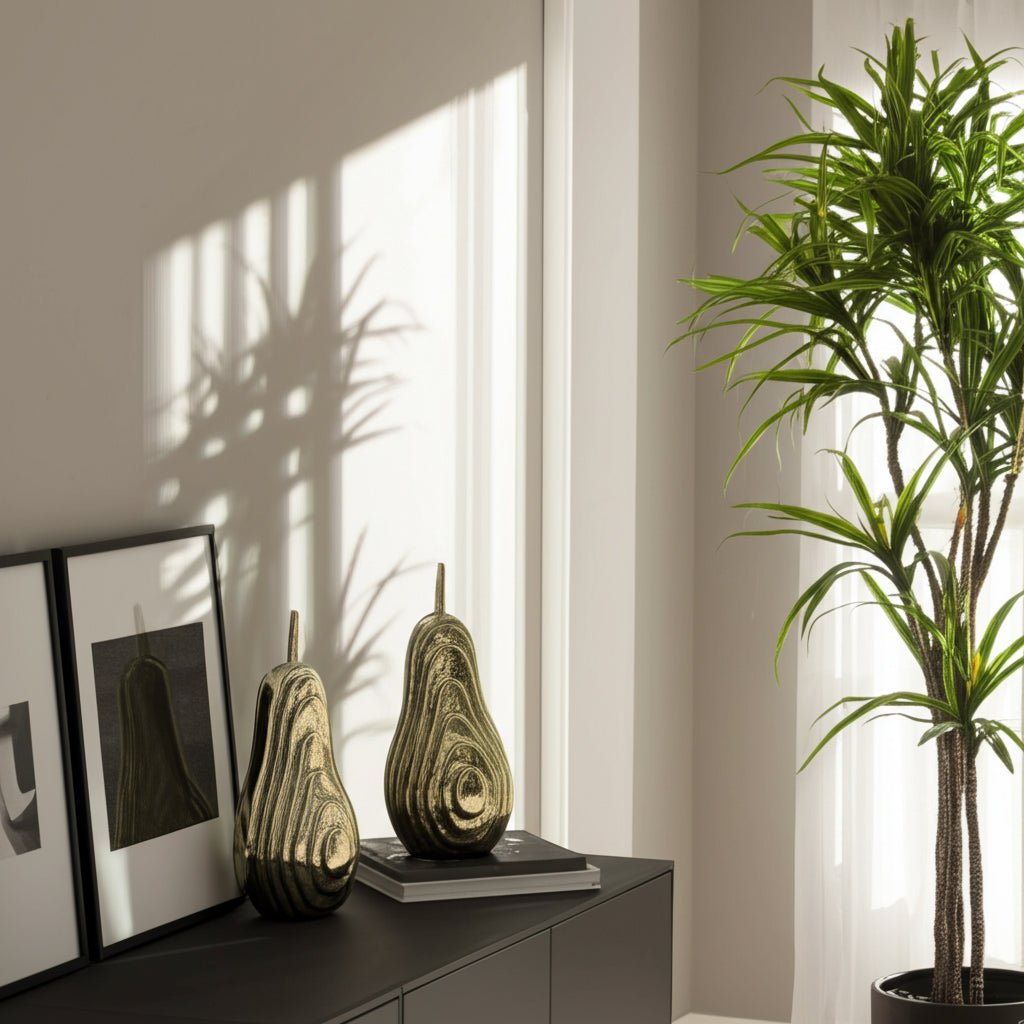 8" Durham Aluminum Pear Table Decors| Sagebrook Home