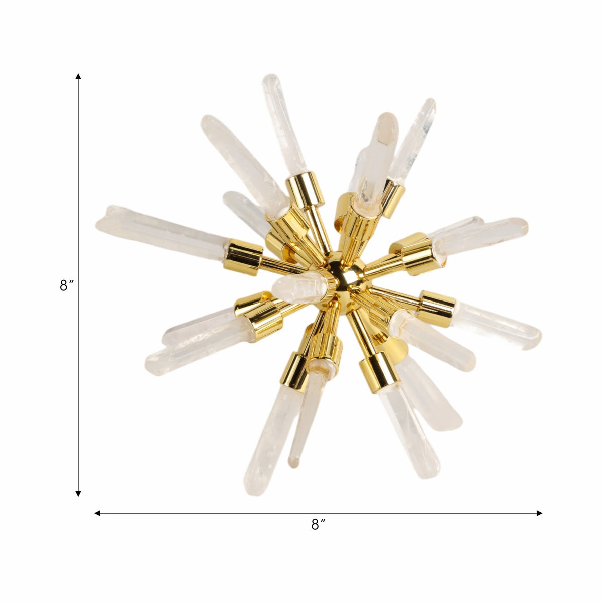 8" Fiona Small Crystal Starburst Statuary Kd Table Decors| Sagebrook Home