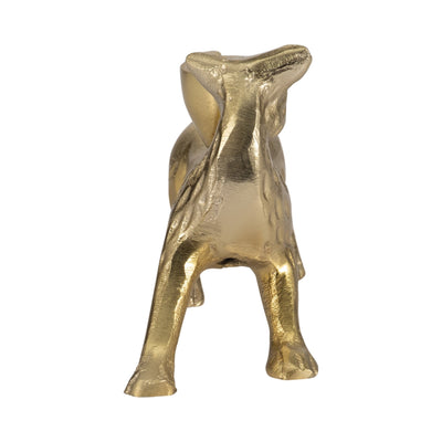 8" Fox Taper Candle Holder, Gold - Al Rugaib Furniture