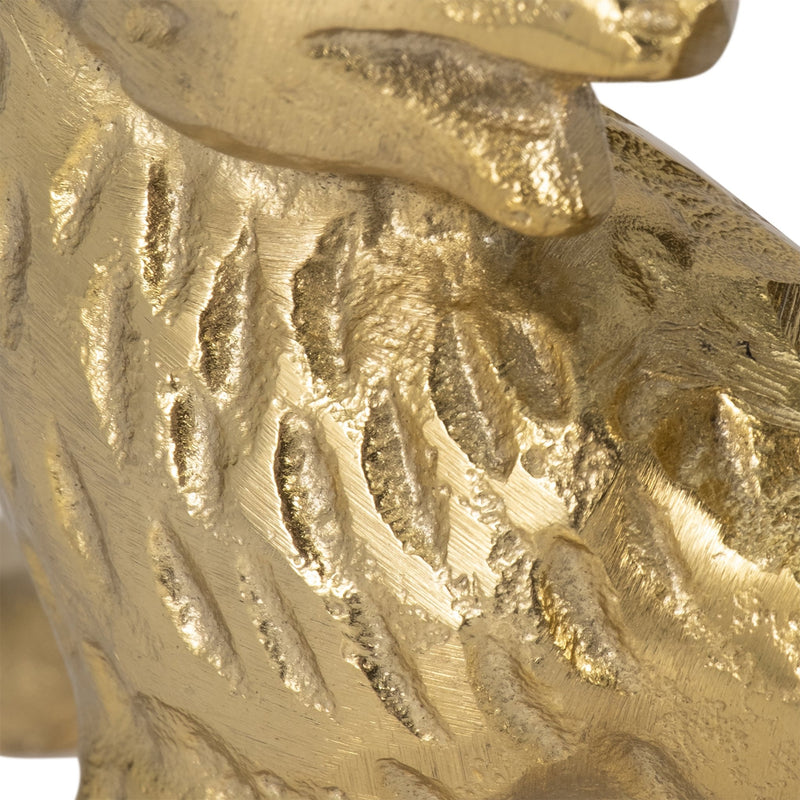 8" Fox Taper Candle Holder, Gold - Al Rugaib Furniture