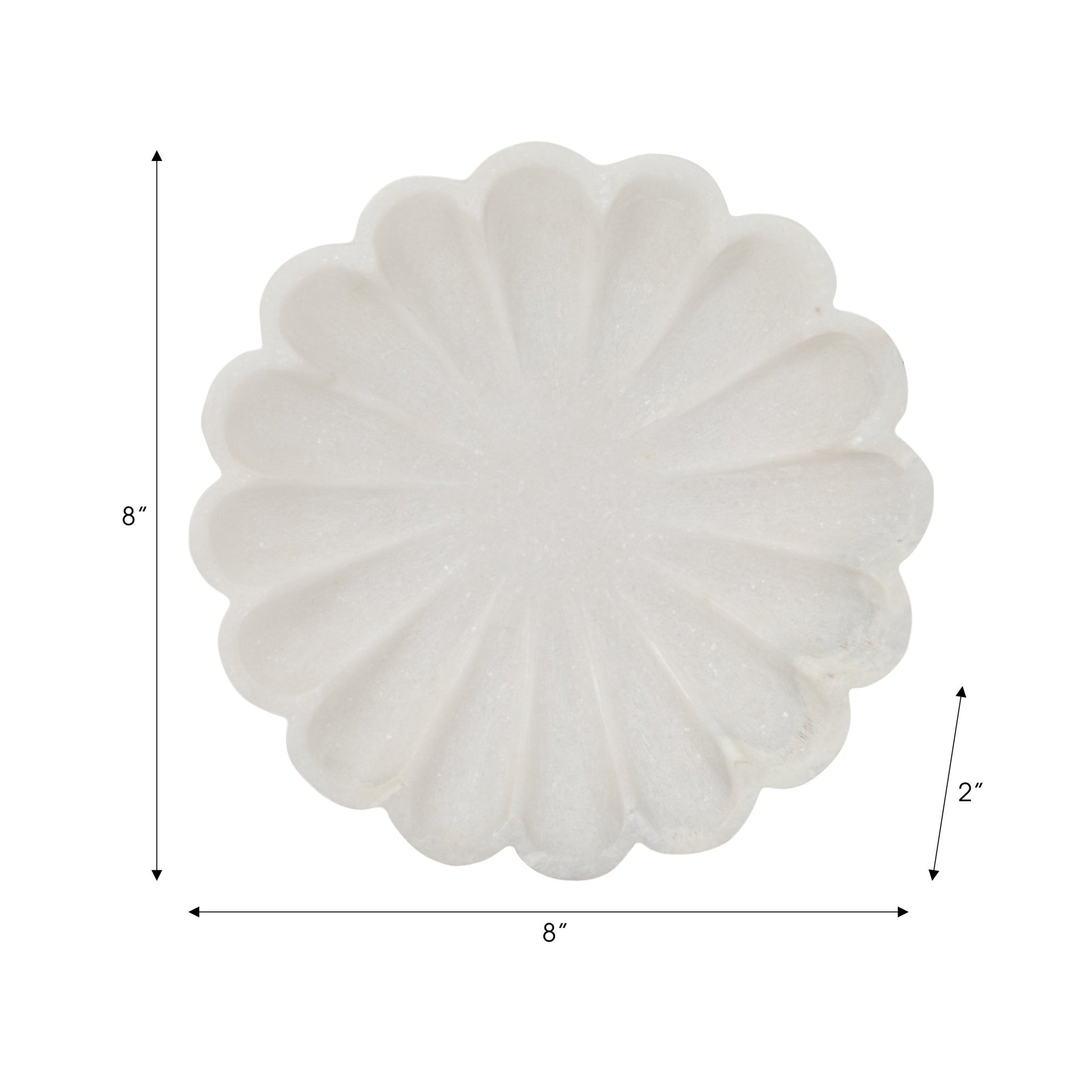 8" Hadara Marble Flower Tray, Tan Table Decors| Sagebrook Home