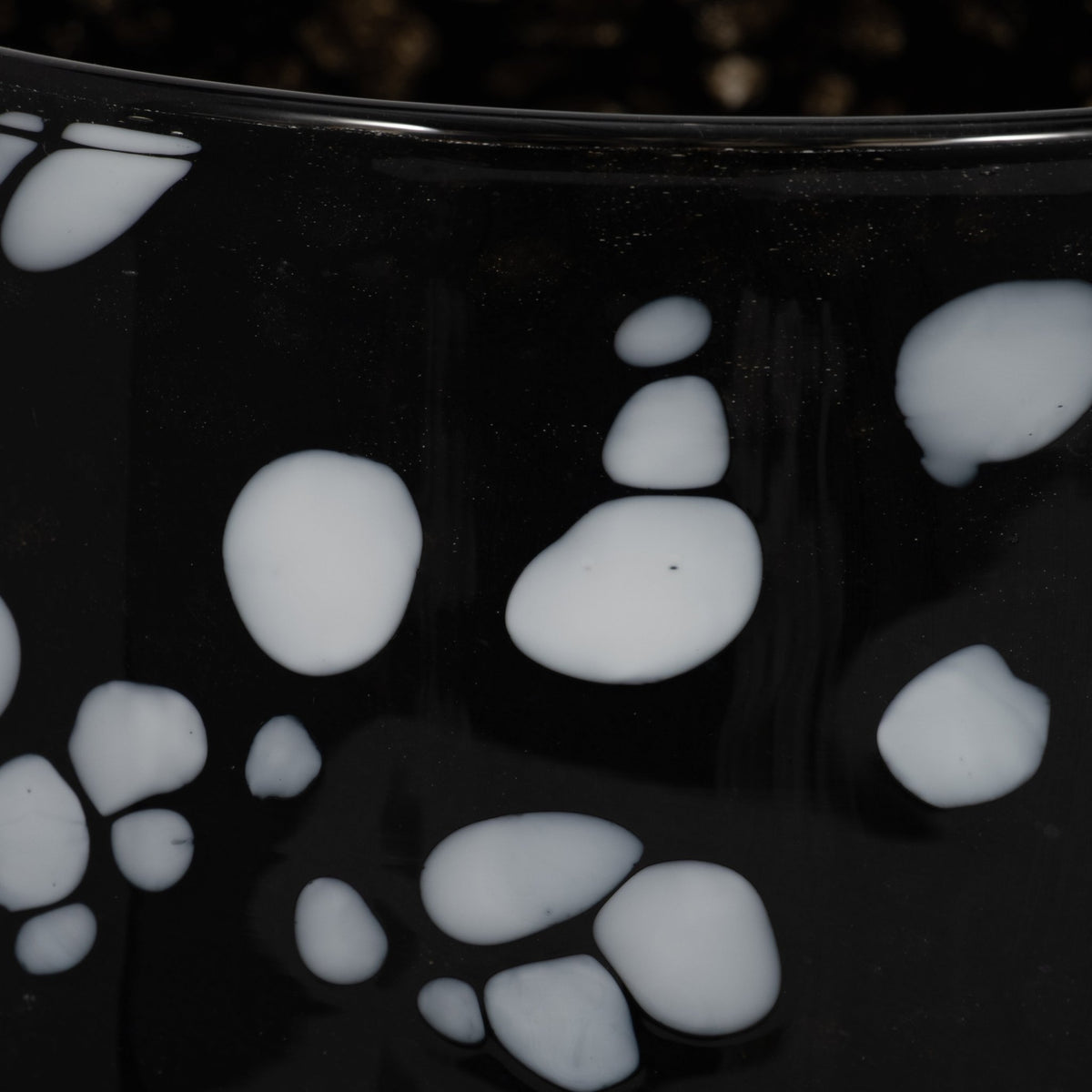 8" Hennie Small Black & White Glass Vase Vases and Jars| Sagebrook Home