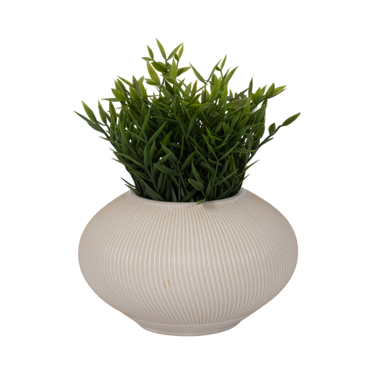8" KITAMI MEDIUM VASE, IVORY Vases and Jars| Sagebrook Home