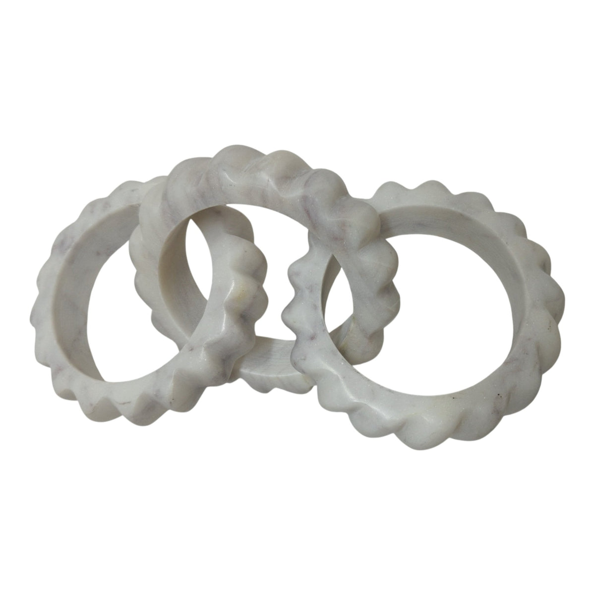 8" Lonna Carved Marble Chain Object Table Decors| Sagebrook Home