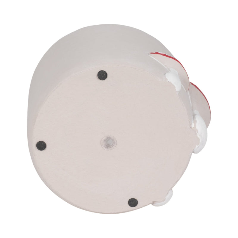 8" Magic Mushroom Applique Planter, Red/white - Al Rugaib Furniture