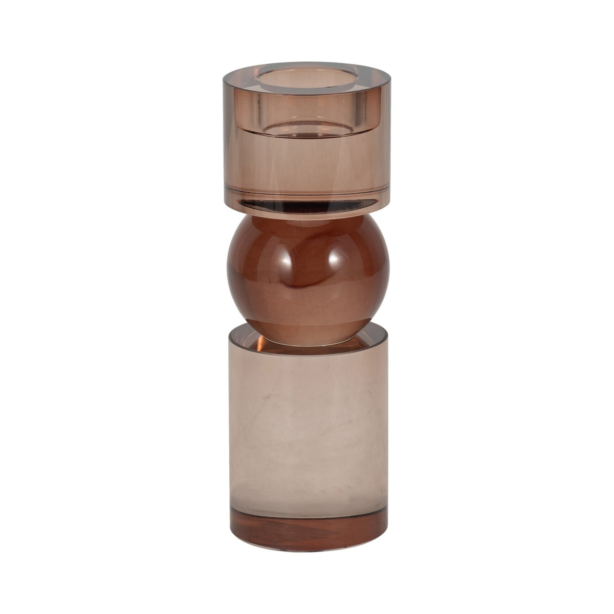 8" MARLA SMALL BRONZE CRYSTAL CANDLESTICK Table Decors| Sagebrook Home