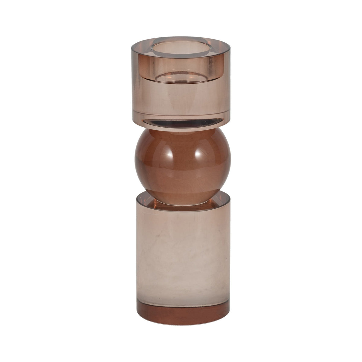 8" MARLA SMALL BRONZE CRYSTAL CANDLESTICK Table Decors| Sagebrook Home