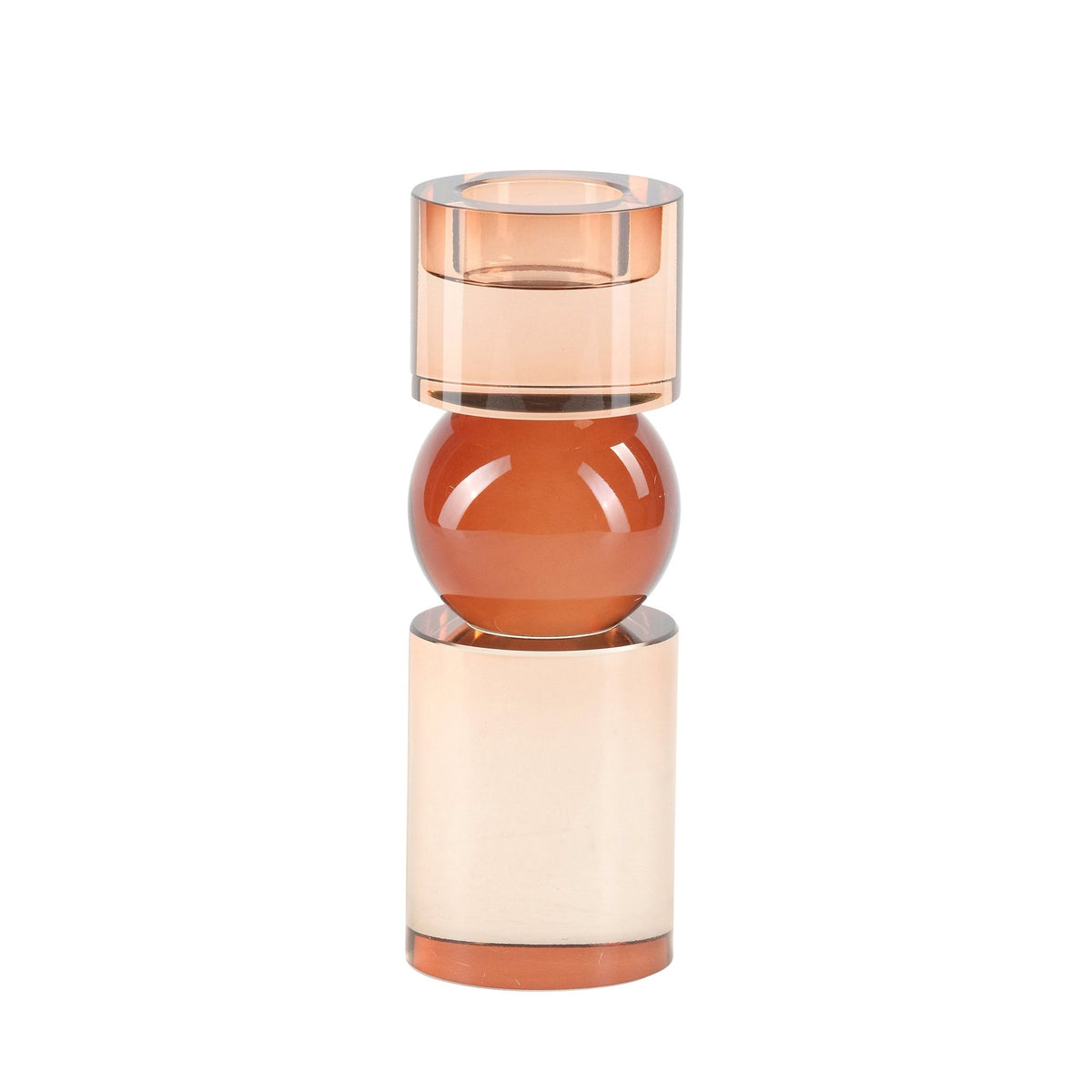 8" MARLA SMALL BRONZE CRYSTAL CANDLESTICK Table Decors| Sagebrook Home